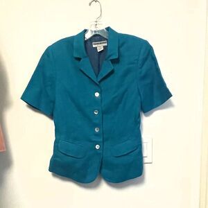 Jennifer Moore Petite Short Sleeve Women's Blazer jacket